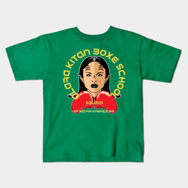 ALARA KITAN BOXE SCHOOL Kids T-Shirt by KARMADESIGNER T-SHIRT SHOP